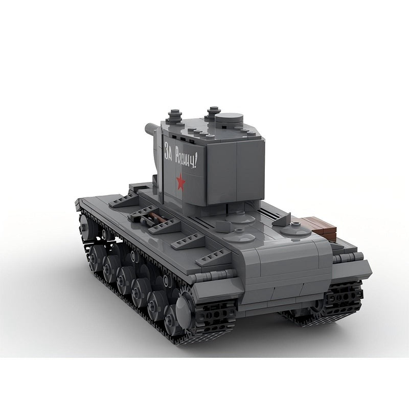 KV-2 Heavy Assault Tank MOC Building Kit | 152 mm Gun Vehicle Model - 3