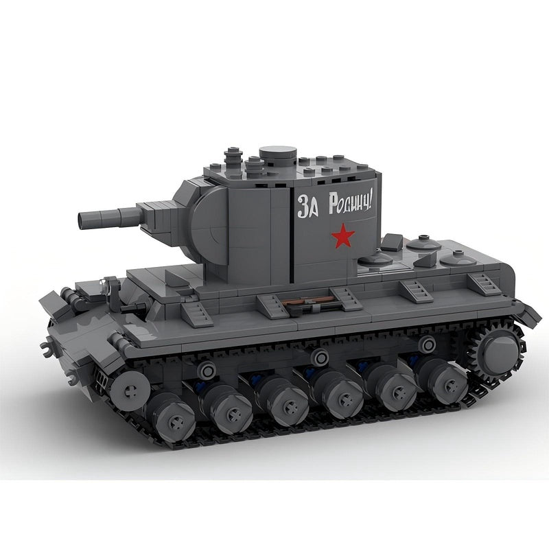 KV-2 Heavy Assault Tank MOC Building Kit | 152 mm Gun Vehicle Model - 4