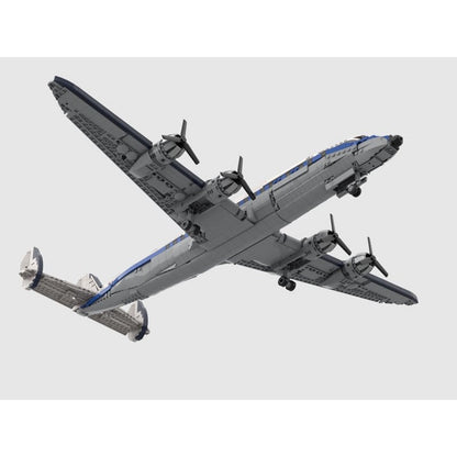 L-1049 Four-Engine Triple-Tail Classic Airliner MOC Building Kit - 3