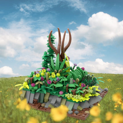 Landscape Plant MOC Botanical Display Building Kit - 3