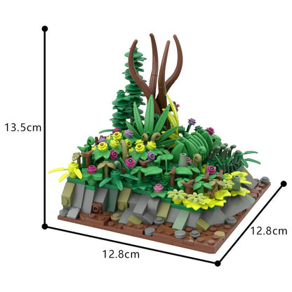 Landscape Plant MOC Botanical Display Building Kit - 4
