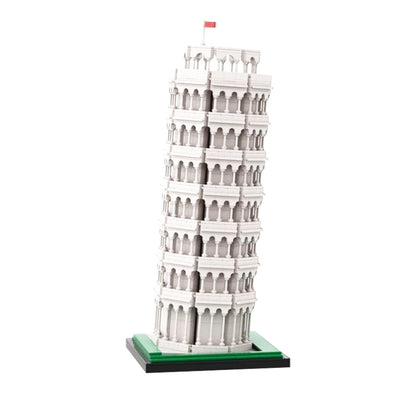 leaning tower of pisa building kit | lego compatible moc - 1