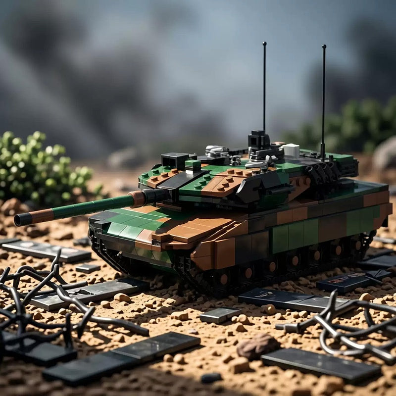 Leopard 2A7V MBT MOC Building Kit | Modern Tank Vehicle Model - 2