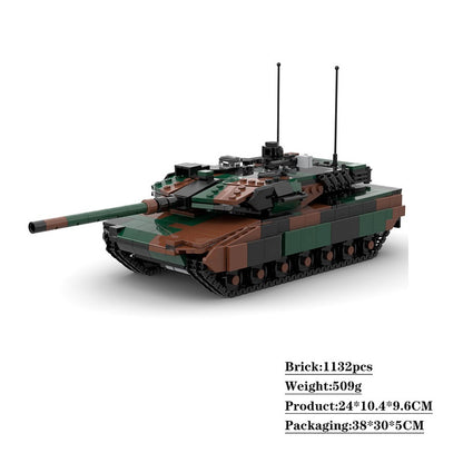 Leopard 2A7V MBT MOC Building Kit | Modern Tank Vehicle Model - 5