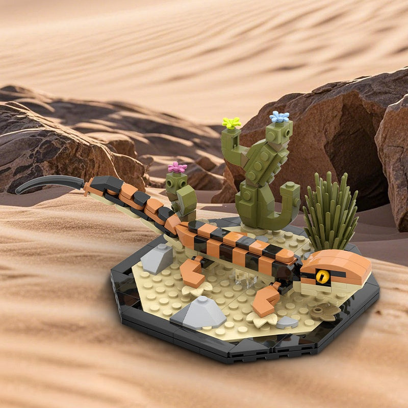 Leopard Gecko MOC Building Kit | Realistic Reptile Animal Model - 4