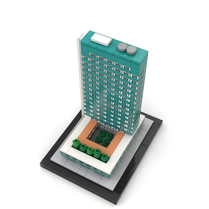 Lever House New York Skyscraper Building Kit | 1/800 Scale Modular Architecture Kit - 4