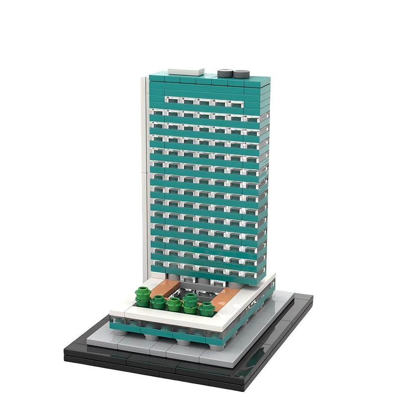 Lever House New York Skyscraper Building Kit | LEGO-Compatible MOC - 1