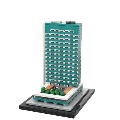 Lever House New York Skyscraper Building Kit | LEGO-Compatible MOC - 1