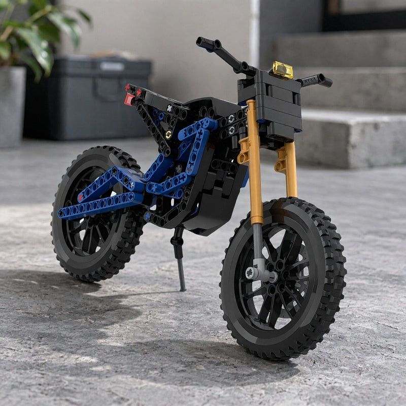 Light Electric Enduro Dirt Bike MOC Building Kit - 1