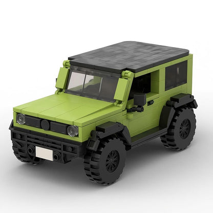 Lime Green Mini 4x4 Off-Road Vehicle Building Kit | LEGO-Compatible MOC - 5