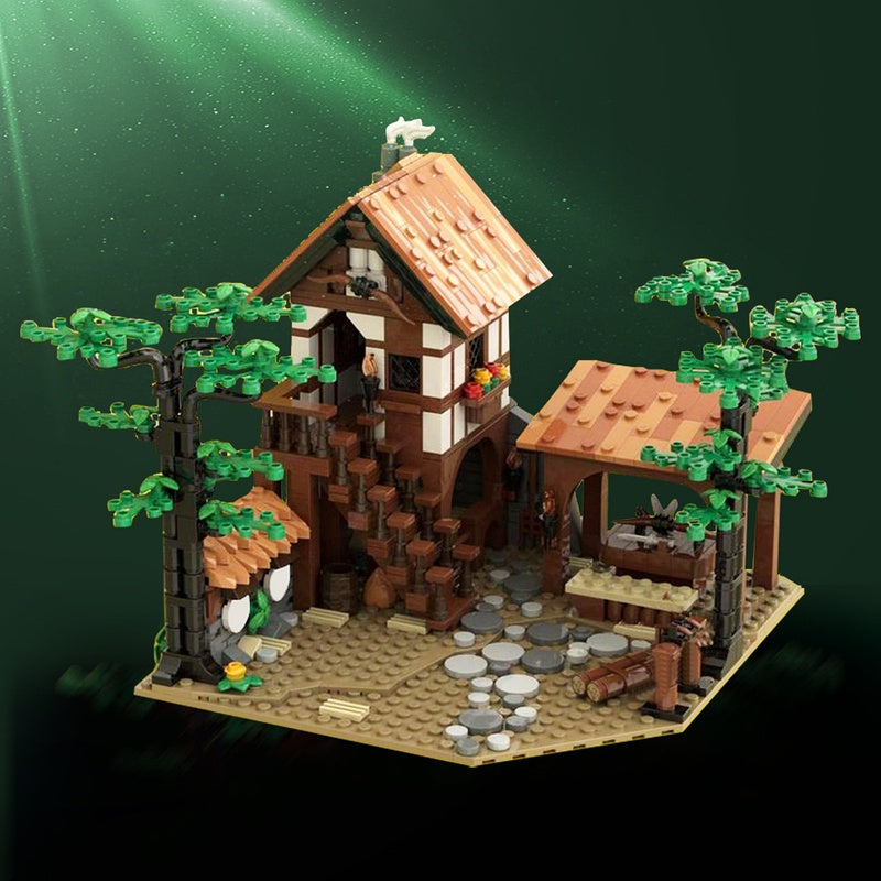 Lion Kingdom Knights Archery Range Building Kit | LEGO-Compatible MOC - 2