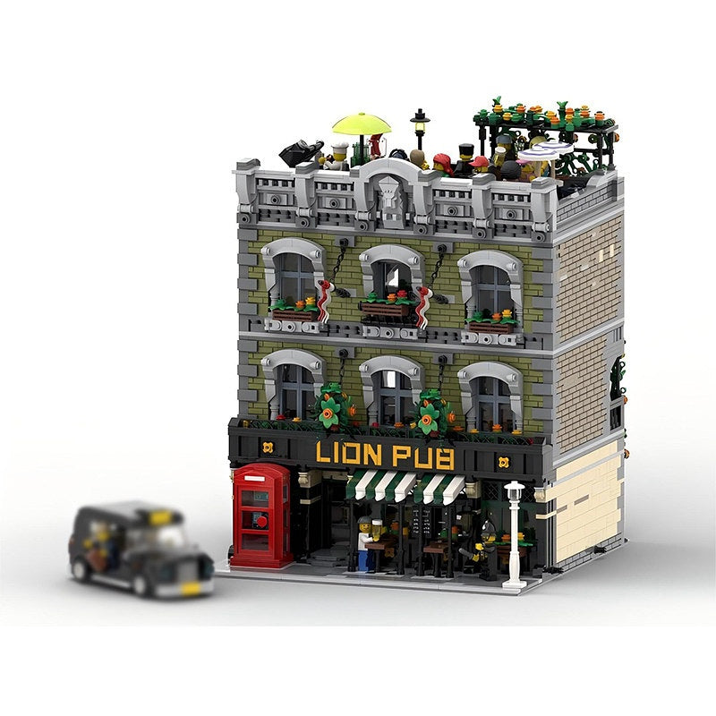 Lion Pub Modular Building Kit | LEGO-Compatible MOC - 1