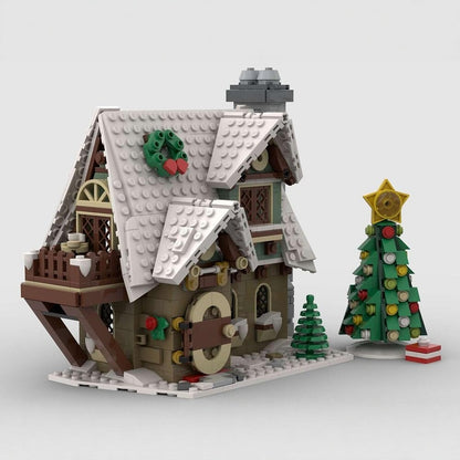 Little Elf Christmas Cottage MOC Building Kit - 4