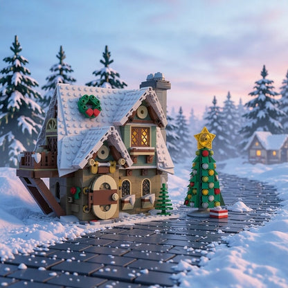 Little Elf Christmas Cottage MOC Building Kit - 5