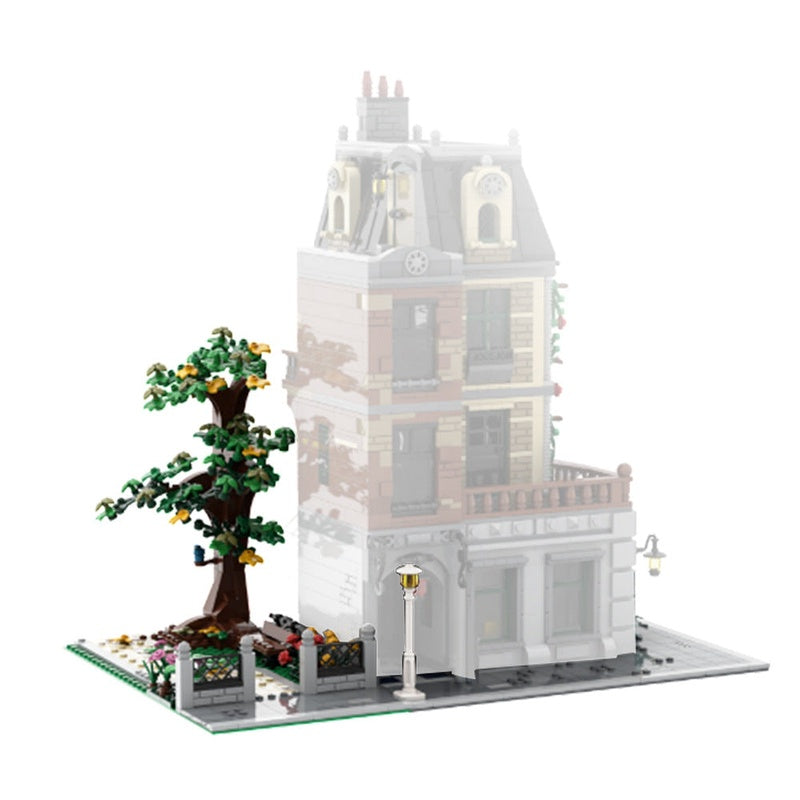 Little Park Landscape MOC Building Kit | Urban Garden Display Model - 3