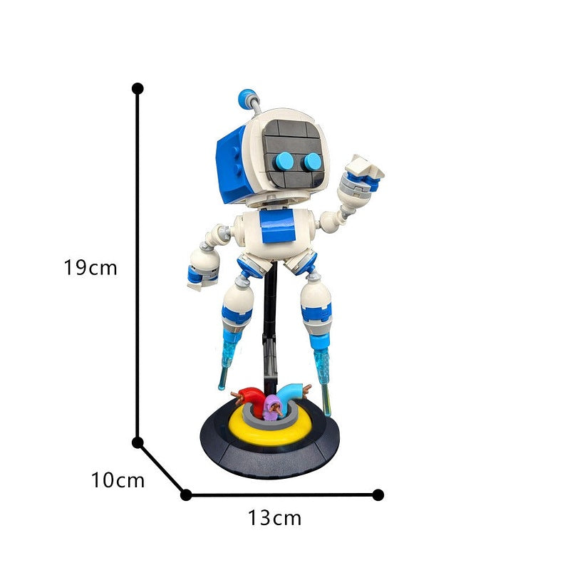 Little White Robot Hero MOC Building Kit | Cute Mecha Figure Model - 4