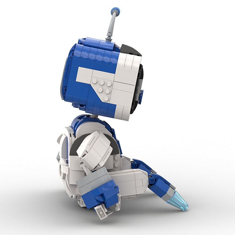 Little White Robot Hero MOC Building Kit | Cute Mecha Figure Model - 7