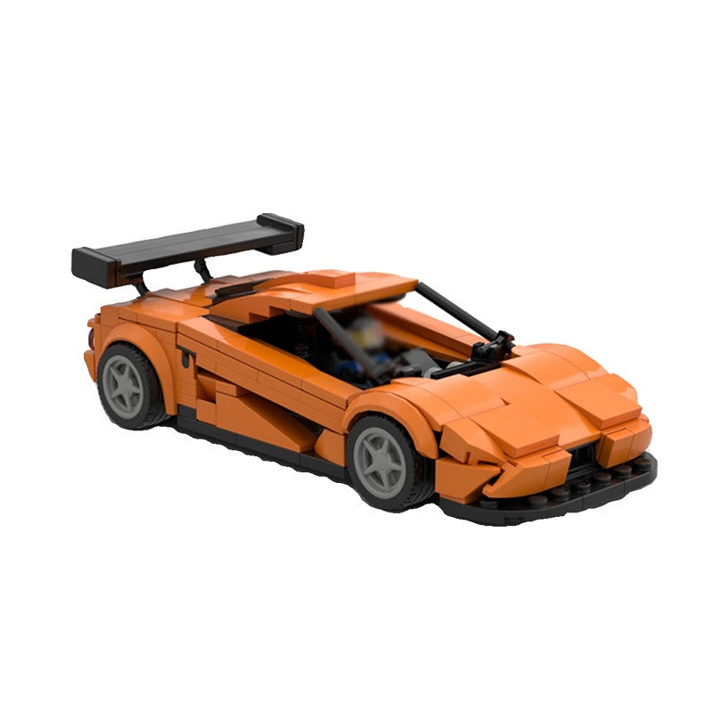 LM-Inspired 90s Hypercar Orange Hypercar Sports Coupe - 2
