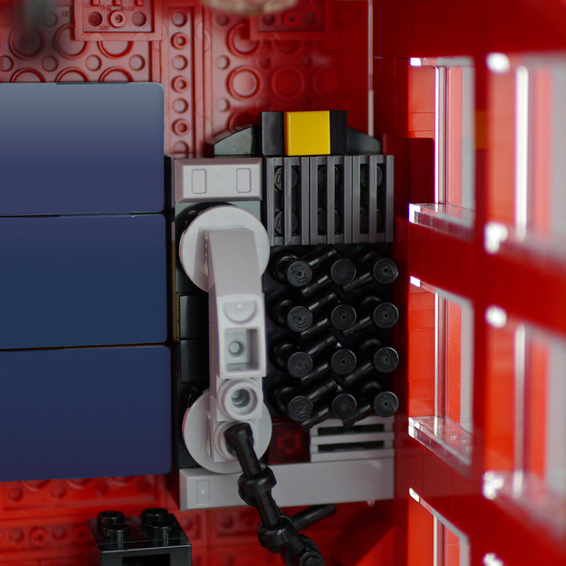 London Red Telephone Box Building Kit | LEGO-Compatible MOC - 2