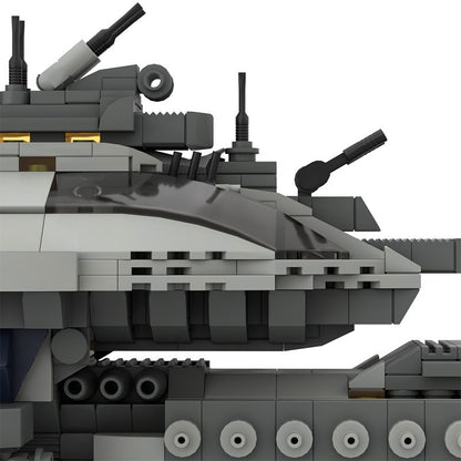Long-Hull Light Destroyer MOC Building Kit | Heavy-Armed Starship - 3