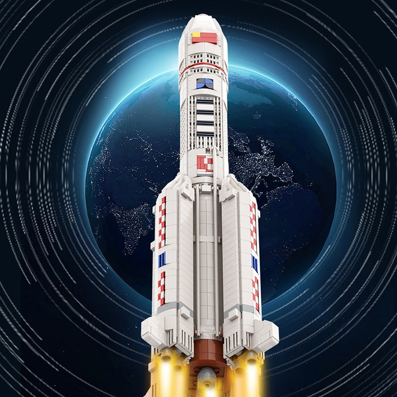 Long March 5 Rocket MOC Building Kit | Aerospace Vehicle Model - 2