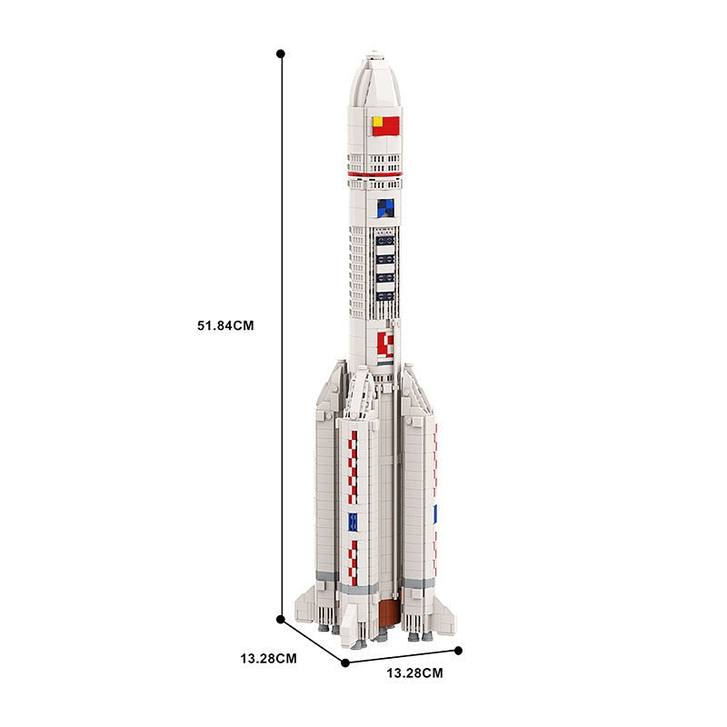 Long March 5 Rocket MOC Building Kit | Aerospace Vehicle Model - 4
