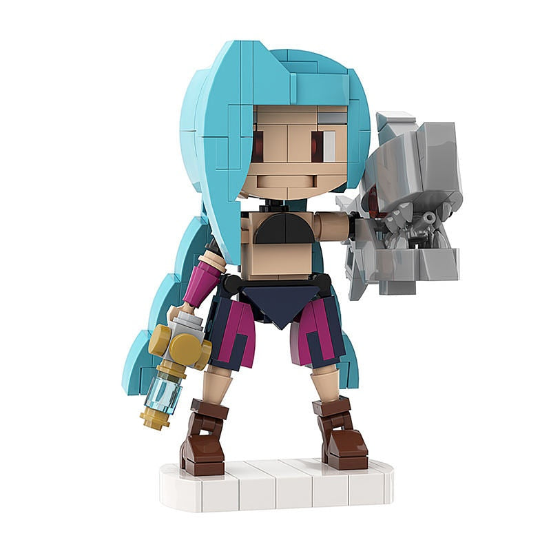 Loose Cannon Girl Cube Character MOC Building Kit | Figure Model - 1