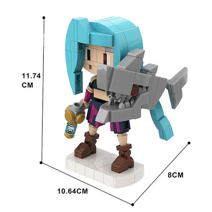 Loose Cannon Girl Cube Character MOC Building Kit | Figure Model - 4