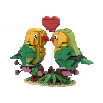 Love Bird MOC Animal Figure Building Kit | Valentine's Day Decor - 1