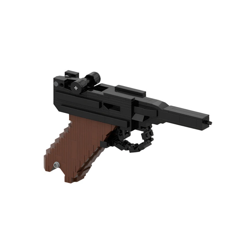 Luger P08 Blowback Rubber Band Gun Building Kit  - 1