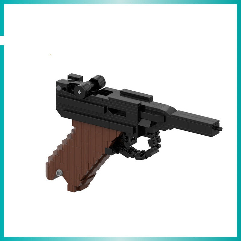 Luger P08 Blowback Rubber Band Gun Building Kit  - 2