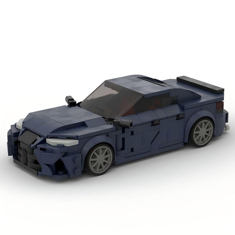 Luxury Sport Sedan MOC Vehicle Building Kit | Performance Car Design - 1