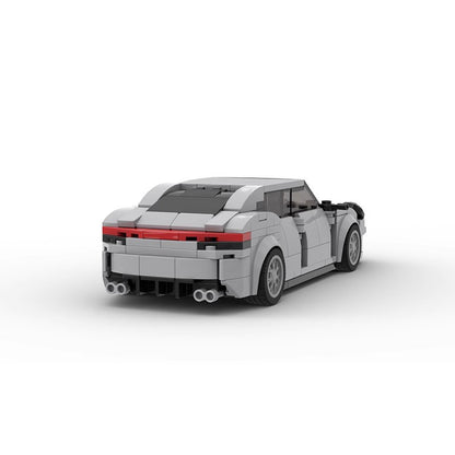 Luxury Twin Turbo S 4-Door Saloon Sports Car Building Kit | LEGO-Compatible MOC - 3