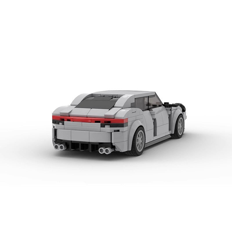 Luxury Twin Turbo S 4-Door Saloon Sports Car MOC Building Kit - 3