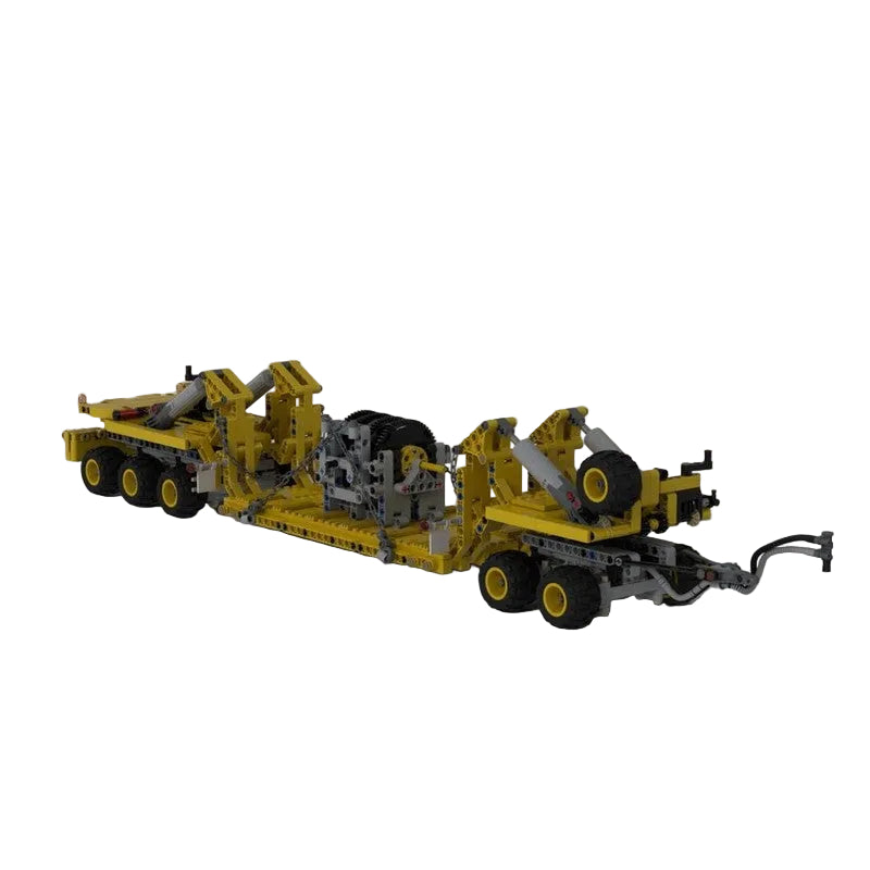 M1070 Civil-Version Tractor with Heavy Duty Trailer Building Kit | LEGO-Compatible MOC - 3