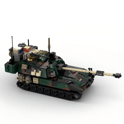 M109 Self-Propelled Artillery MOC Building Kit | Military Vehicle Model - 2