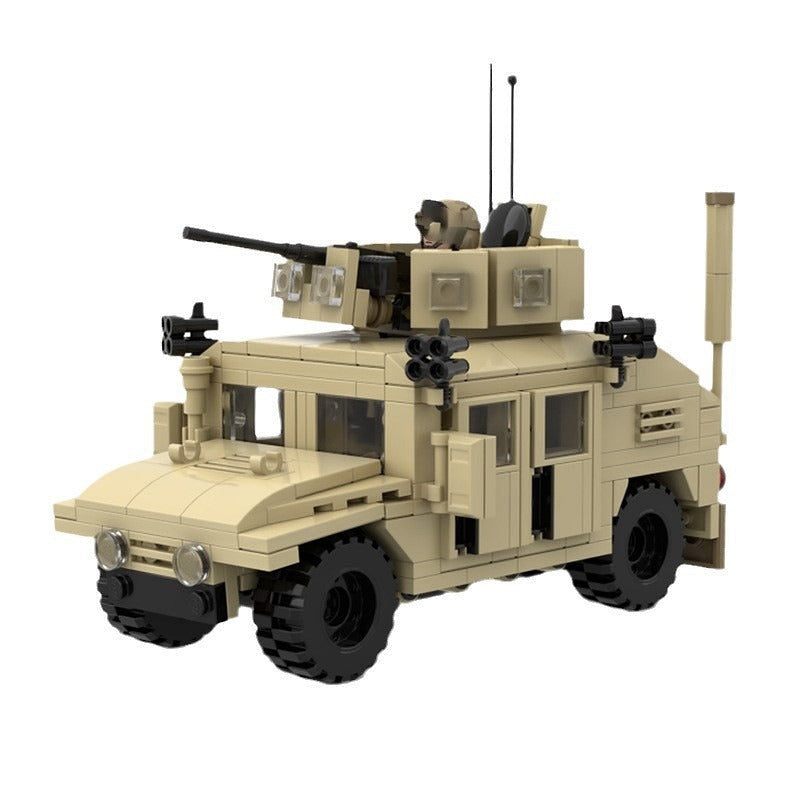 M1114 Up-Armored Tactical Vehicle MOC Building Kit | Military Model - 1