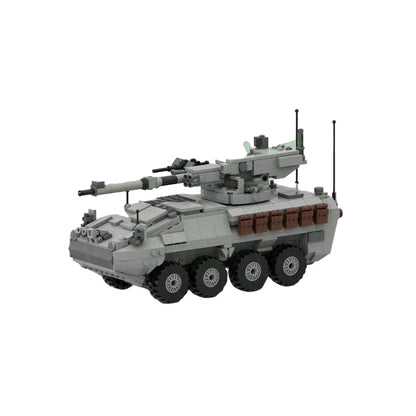 M1128 Stryker Mobile Gun System 1:34 Scale MOC Building Kit - 3