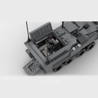 M1252 Mortar Carrier MOC Armored Vehicle Building Kit | Tactical MRAP Model - 5