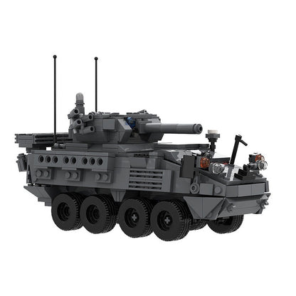 M1296 Stryker ICVV-D MOC Building Kit | 1:35 Armored Vehicle Model - 4