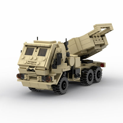 M142 Mobile Rocket System MOC Building Kit | Tactical Launcher Vehicle Model - 3