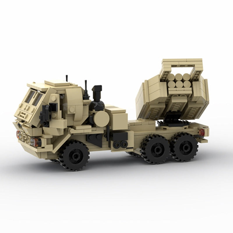 M142 Mobile Rocket System MOC Building Kit | Tactical Launcher Vehicle Model - 4