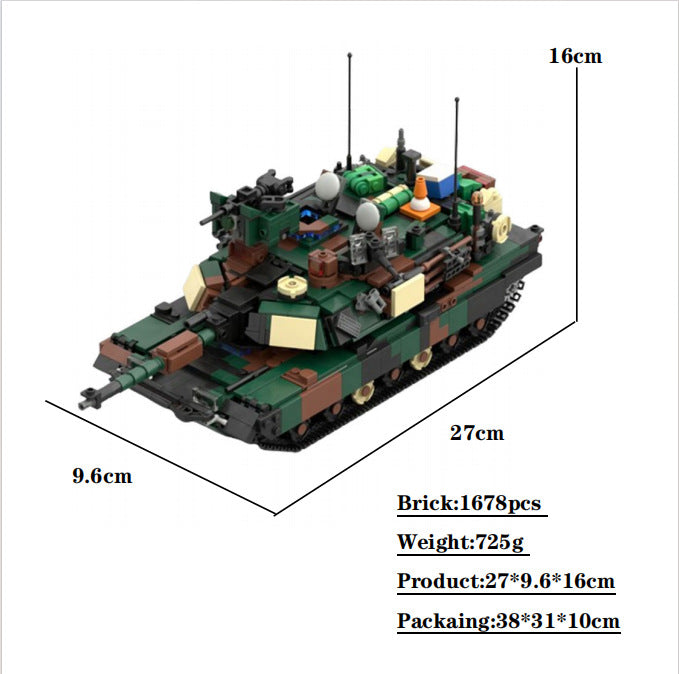 M1A2 Abrams SEP V2 Tank Building Kit | LEGO-Compatible MOC - 4