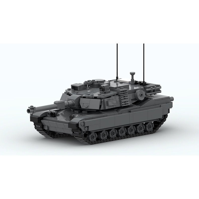 M1A2 Main Battle Tank  Building Kit | LEGO-Compatible Heavy Tracked Armored MOC - 1