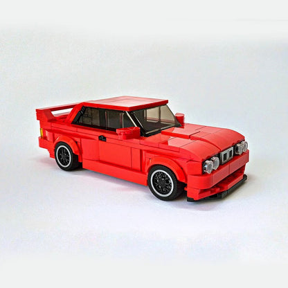 M3 E30 Retro 1980s Sports Car Building Kit | 8-wide | LEGO-Compatible MOC - 1