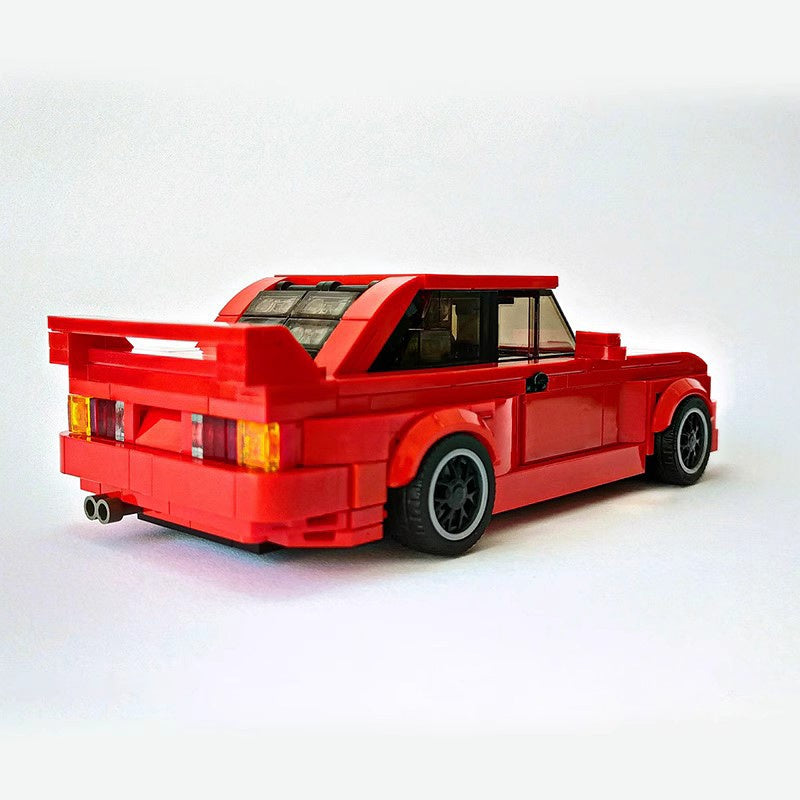 M3 E30 Retro 1980s Sports Car Building Kit | 8-wide | LEGO-Compatible MOC - 2
