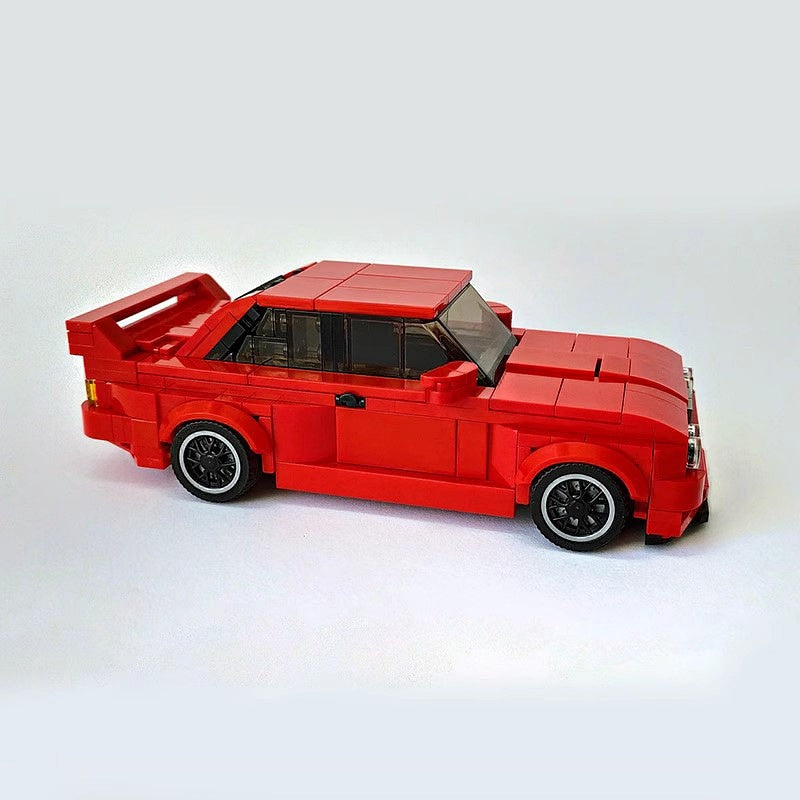 M3 E30 Retro Sports Car MOC Building Kit | 8-Wide Vehicle Model - 3