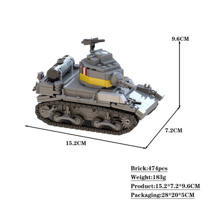 M3A1 Stuart Building Kit | Marine Corp | LEGO-Compatible MOC - 3