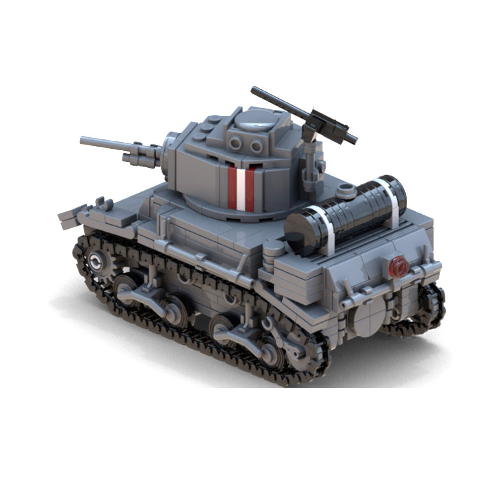 M3a1 Stuart Tank Building Kit | 2/6 division AIF | MOC-180513 - 2