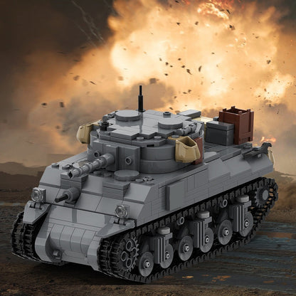 M4 Sherman WWII Medium Tank MOC Building Kit – Military Display Model - 4